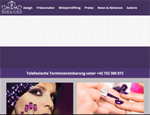 Tablet Screenshot of nagelstudio-linz.co.at